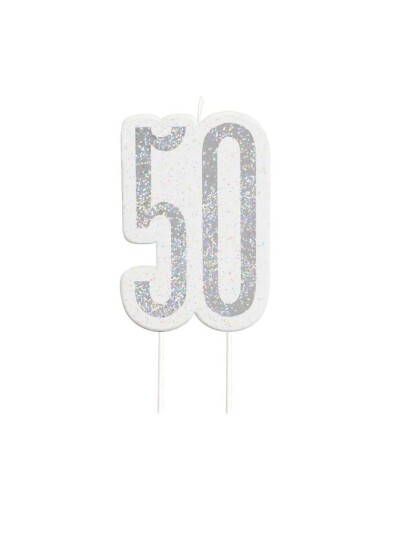 Tallkakelys Sølv 50 Tallkakelys Sølv 50