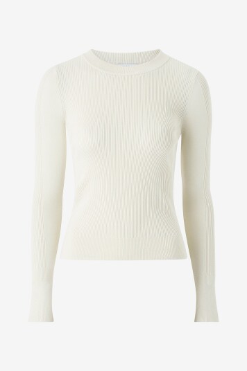 Esprit - Genser Rib Mix Sweater - Beige