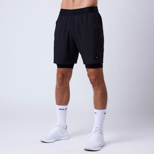 Cln Athletics Rep 2 in 1 Shorts Svart Small