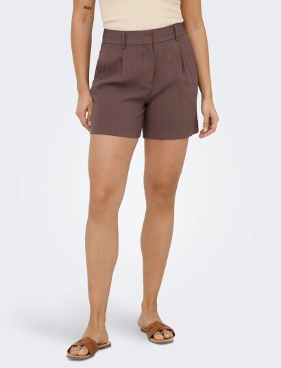 ONLY Onlita Hw Linen Look Shorts Tlr Brown 34