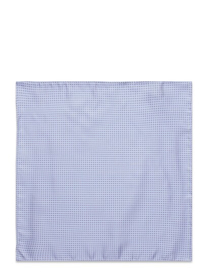 Portia 1924 Pattern Silk Pocket Square Blue ONE SIZE