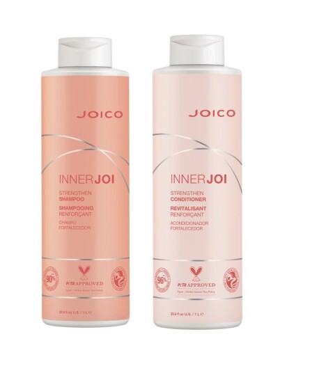 Joico INNERJOI Strengthen Shampoo 1000 ml + Joico INNERJOI Strengthen Conditioner 1000 ml Joico INNERJOI Strengthen Shampoo 1000 ml + Joico INNERJOI Strengthen Conditioner 1000 ml