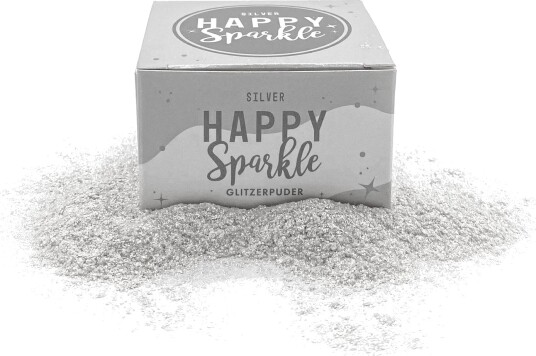 Happy Sparkle Spiselig Glitter Sølv 12g | Slikkepott.No Happy Sparkle Spiselig Glitter Sølv 12g | Slikkepott.No