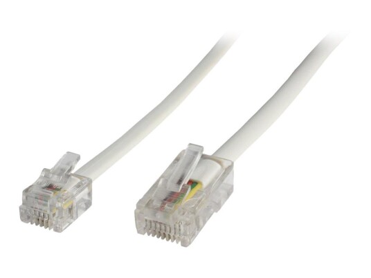 MicroConnect nettverkskabel - 6 m - hvit