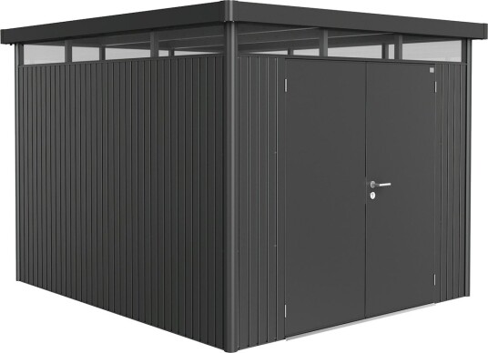BIOHORT UTEBOD HIGHLINE H5 2 DØRER MØRK GRÅ MET.
