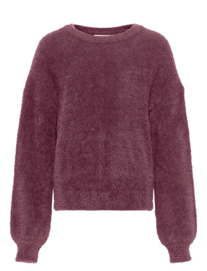 Kids Only Kognewpiumo L/S Pullover Knt Noos Burgundy 122-128