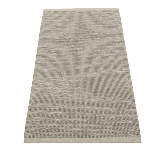 Sam matte med lintråd warm grey 70x150 cm