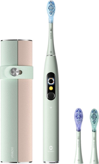 Oclean X Ultra 20 S Elektrisk Tannbørste IPX7 Grønn med 2 Børstehoder Oclean X Ultra 20 S Elektrisk Tannbørste IPX7 Grønn med 2 Børstehoder