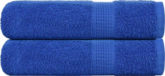vidaXL Badehåndklær FROGN 2 stk blå 100x150 cm 360 gsm vidaXL Badehåndklær FROGN 2 stk blå 100x150 cm 360 gsm