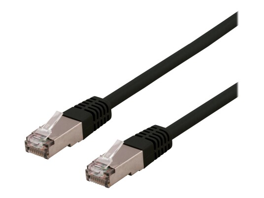 Deltaco SFTP Cat6 Koblingskabel 1,5 m Halogenfri Svart