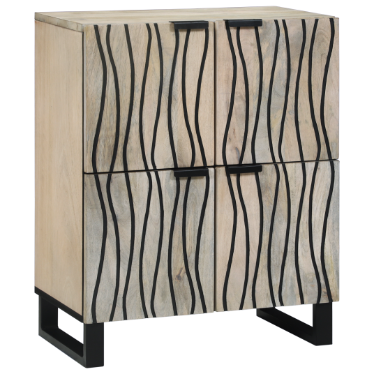  Medieoppbevaringsskap og  hyller Hvit og svart 60 x 33 x 75 cm