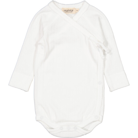 Marmar Belita newborn body modal pointelle – gentle white 56