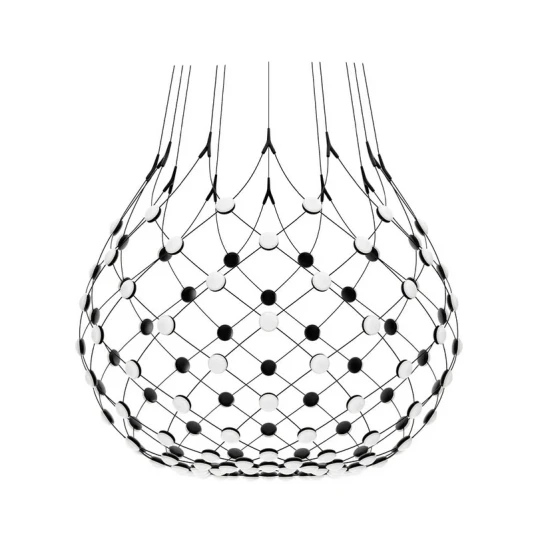 Luceplan Mesh Pendel Ø100xH90 Phase 2m Black