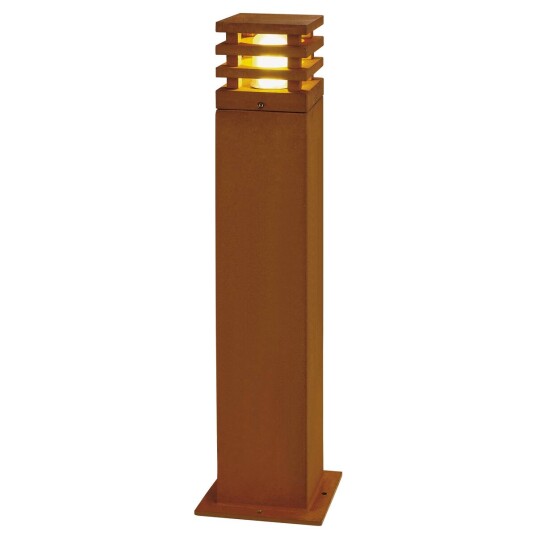 Rusty square pullert 71 cm IP55 - Rust