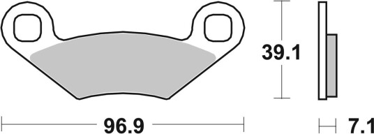 Bremseklosser sbs 642ATS