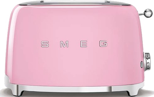 Smeg 50's Style Brødrister 2 Skiver Rosa TSF01PKEU
