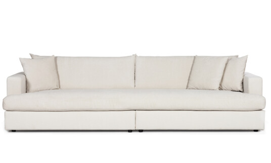 Soffadirekt BOLNUEVO 4 seters sofa Hel Pute Offwhite