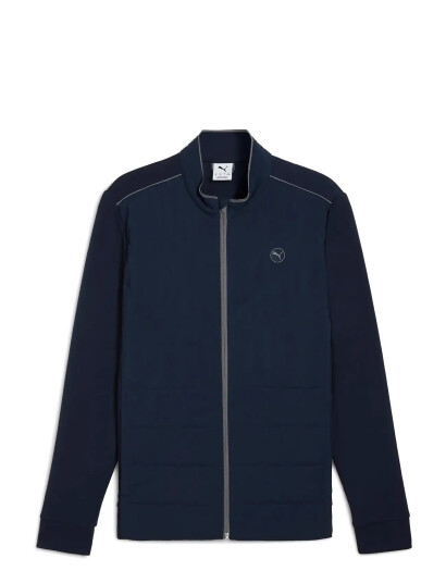 PUMA Golf Cloudspun Fleece Hybrid Jacket - Navy - L