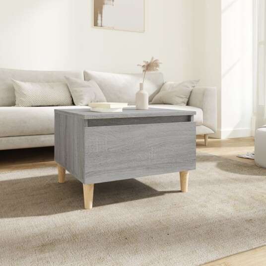  Sidebord grå sonoma 50x46x35 cm konstruert tre 8720845668570