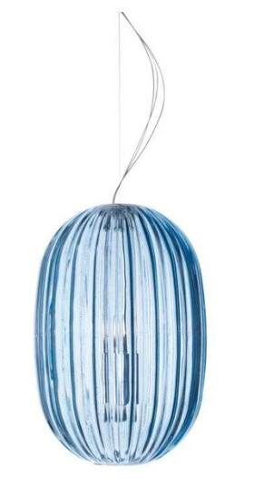 Foscarini Plass Medium Pendel Lys Blå 3,2m Foscarini Plass Medium Pendel Lys Blå 3,2m