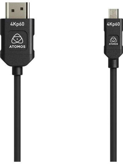 Atomos 4K60P HDMI Silicon Cable Mini HDMI to Full HDMI 45cm