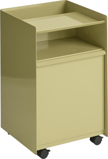 Folded Oppbevaringsvogn Med dør, Mørk Beige