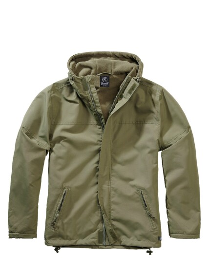 Brandit Windbreaker m. Glidelås Grønn Oliven
