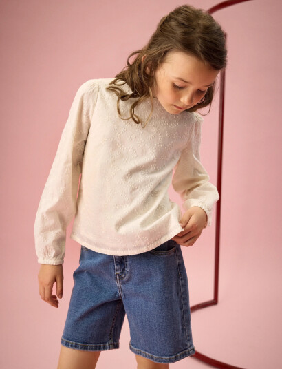 Creamie Blouse Embroidery Cream 116 Creamie Blouse Embroidery Cream 116