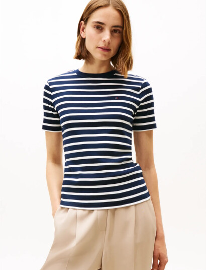 Tommy Hilfiger Slim Cody C Nk Ss Navy XL