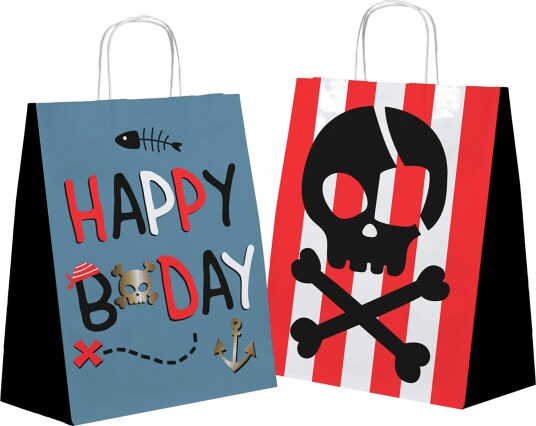 Folat Festposer Pirat Happy Birthday 6-pakning 27473