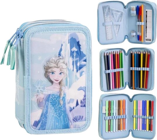 Disney Frozen Pennal Med 3 Rom Inkl. Innhold Elsa-motiv Disney Frozen Pennal Med 3 Rom Inkl. Innhold Elsa-motiv