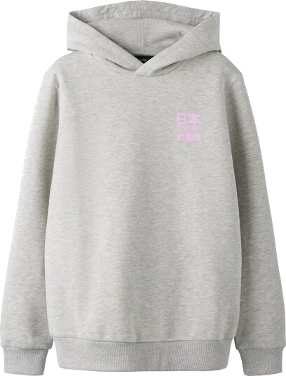 LMTD Nlmramen Ls Sweat W. Hood Grey 170 176 LMTD Nlmramen Ls Sweat W. Hood Grey 170 176