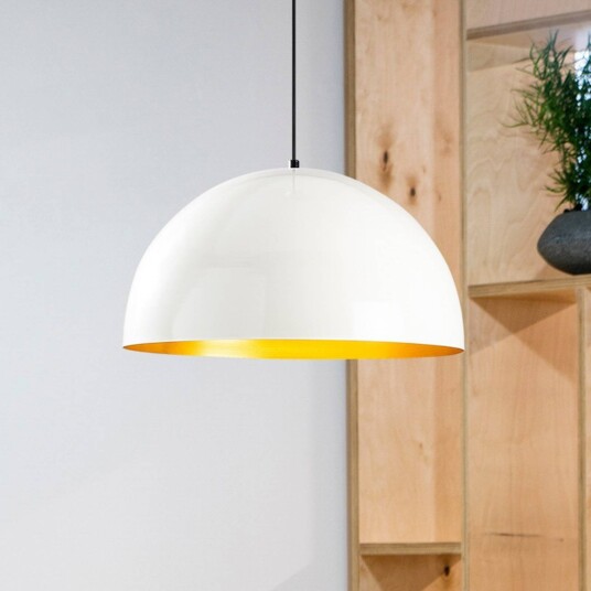 Opviq Berceste 234-S hengelampe Ø50cm hvit/gull