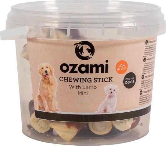 Ozami 300 g Tyggesticks for Hund 6 cm Bøtte Ozami 300 g Tyggesticks for Hund 6 cm Bøtte