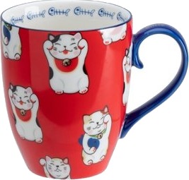 Tokyo Design Studio Kawaii krus 380ml Red Classic Cat
