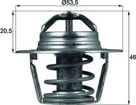 Termostat MAHLE ORIGINAL TX 91 89D