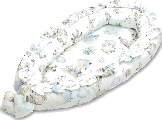Sensillo Babynest 80x45 cm Blå
