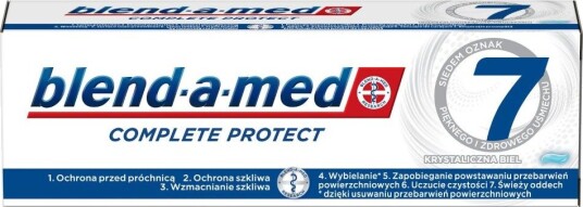 Blend-a-med Complete Protect 7 Crystal White Tannkrem 75 ml.