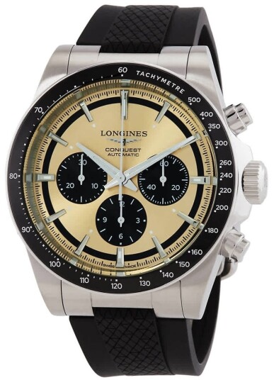 Longines Herreklokke L3.835.4.32.9 Conquest Gull/Gummi Ø42 mm