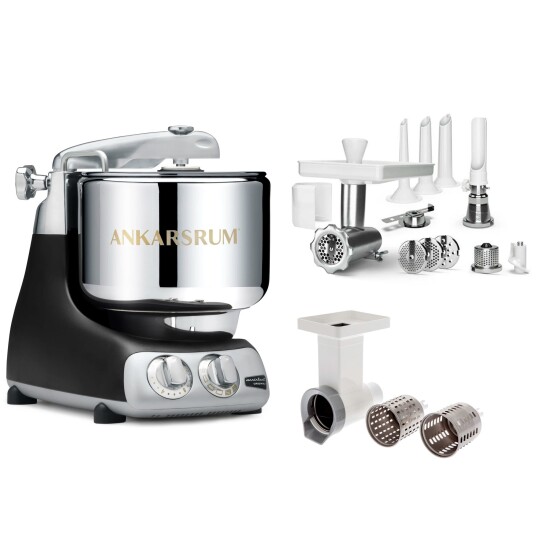 Ankarsrum Assistent Kjøkkenmaskin large tilbehørspakke black Ankarsrum Assistent Kjøkkenmaskin large tilbehørspakke black