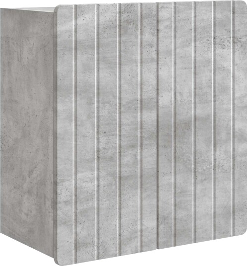 vidaXL Vegghengt skap Betonggrå 59 x 31 x 64 cm Konstruert tre