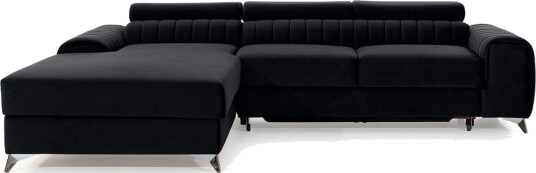 Seksjonssofa Eltap Grayson 278x205x92 cm Loco 10 Svart Venstre
