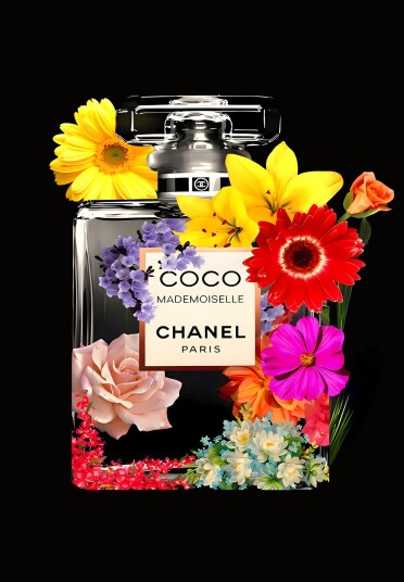 Plakat Coco Chanel Blomster