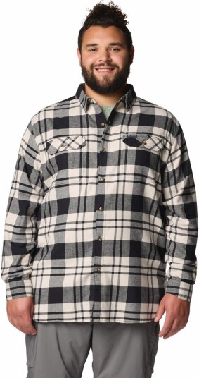 Columbia Montrail Columbia Men's Flare Gun Stretch Flannel Black River Crossing Plaid S