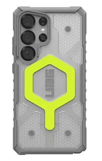 UAG Pathfinder Clear w/Magnet - Active Neon Lanyard - Samsung Galaxy S25 Ultra