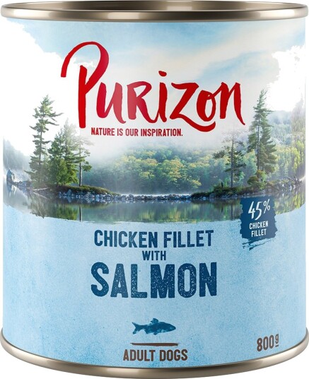 Purizon Våtfôr Adult Original Med Laks Spinat Og Kokos Kyllingfilet 6 X 800 G Purizon Våtfôr Adult Original Med Laks Spinat Og Kokos Kyllingfilet 6 X 800 G