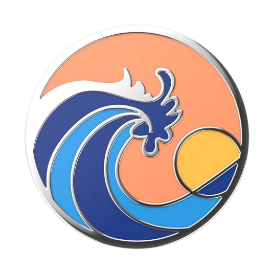 Popsockets Popgrip Enamel Ride The Wave Coral