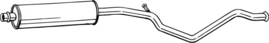 Midtre eksospotte BOSAL 285 325 Midtre eksospotte BOSAL 285 325
