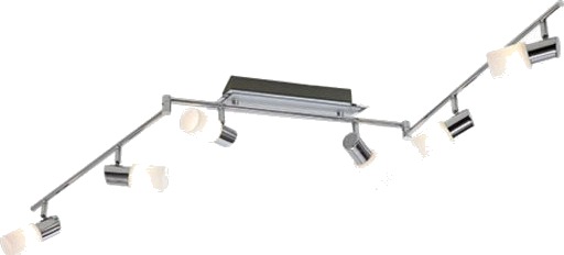 Trio Lighting Clapton spotter i tak 6 spotter