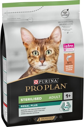 Pro Plan Tørrfôr Adult Purina Pienso Para Gatos En Oferta 9 + ¡Gratis Sterilised Renal Plus Con Salmón 12 kg 3 kg